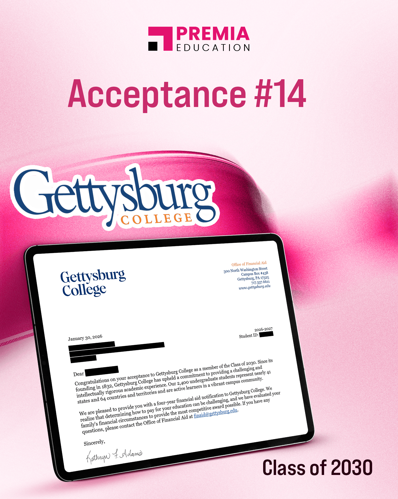 Acceptance – Gettysburg College