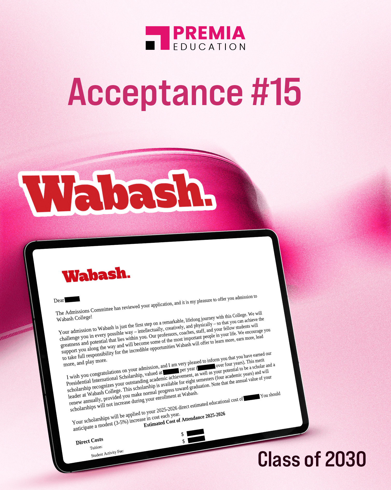 Acceptance – Wabash College