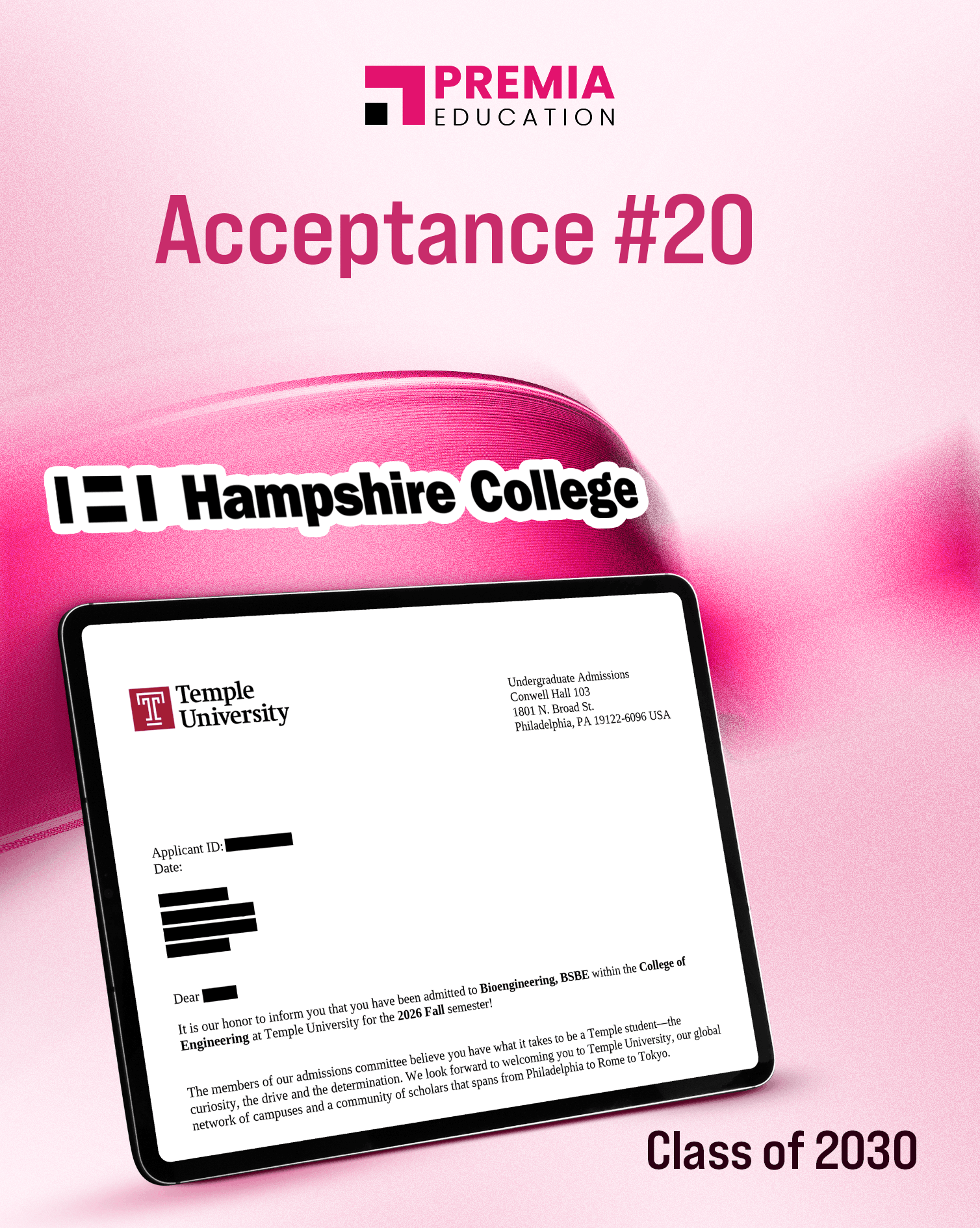 Acceptance – Hampshire College