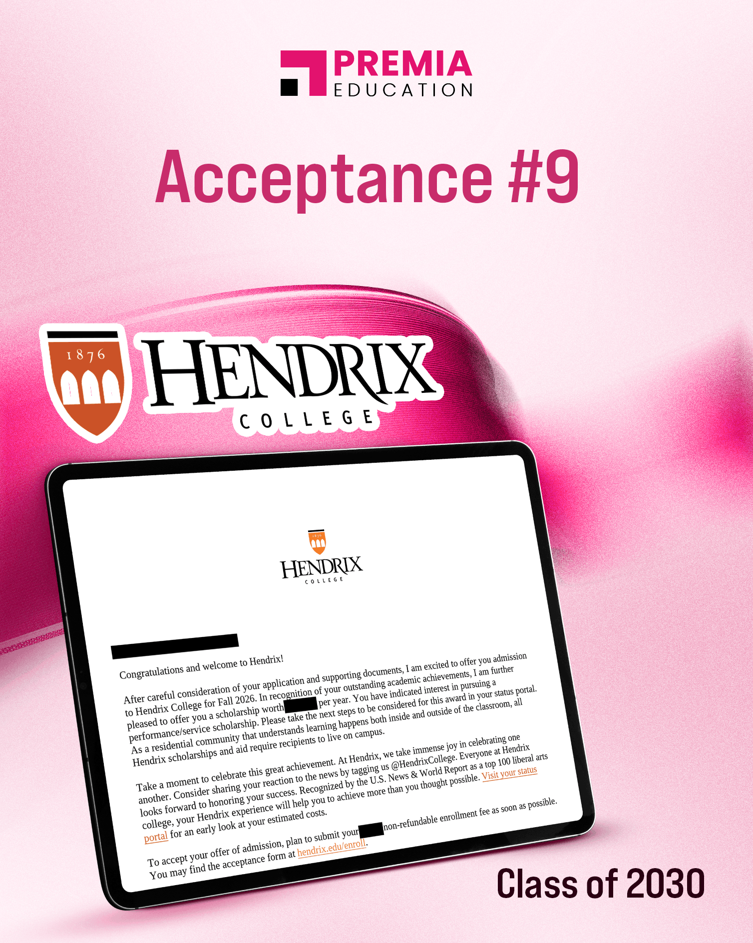 Acceptance – Hendrix College